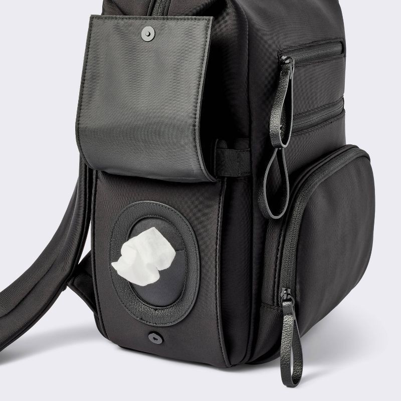 slide 4 of 5, Boxy Diaper Backpack - Black - Cloud Island™, 1 ct