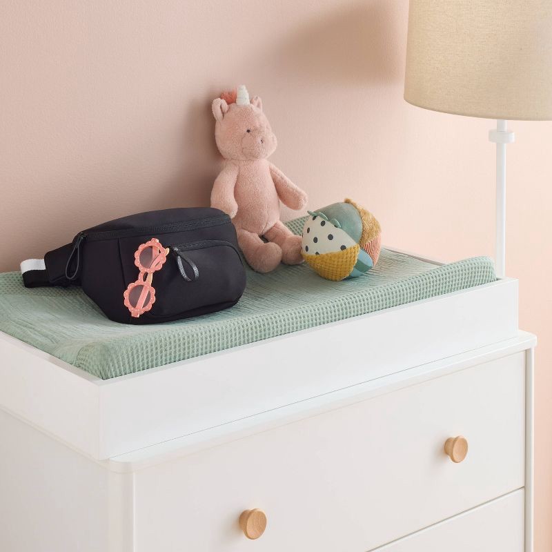 slide 2 of 4, Faux Neoprene Diaper Sling - Black - Cloud Island™, 1 ct