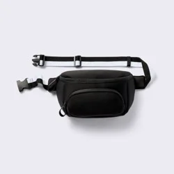 Faux Neoprene Diaper Sling - Black - Cloud Island™