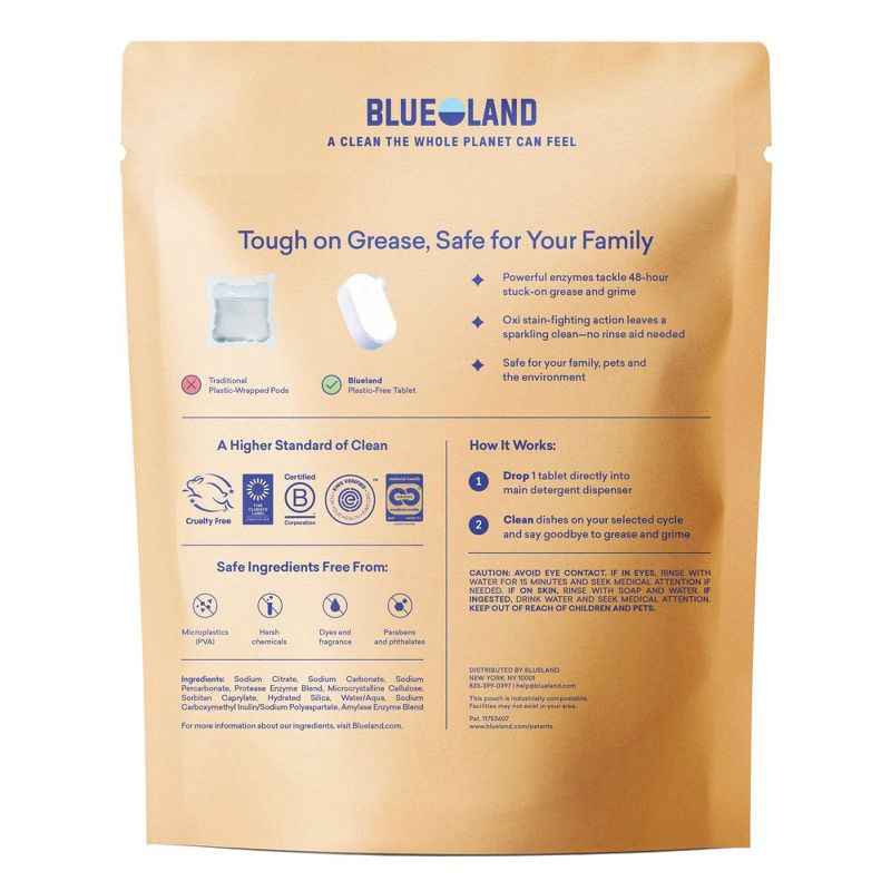 slide 3 of 12, Blueland Lemon Zest Dishwasher Detergent Tablets - 9.5oz/40ct, 9.5 oz, 40 ct
