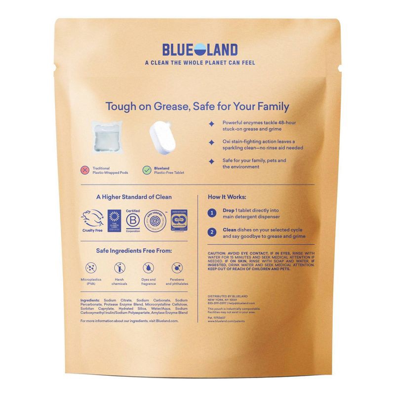 slide 3 of 12, Blueland Fragrance Free Dishwasher Detergent Tablets - 9.5oz/40ct, 9.5 oz, 40 ct
