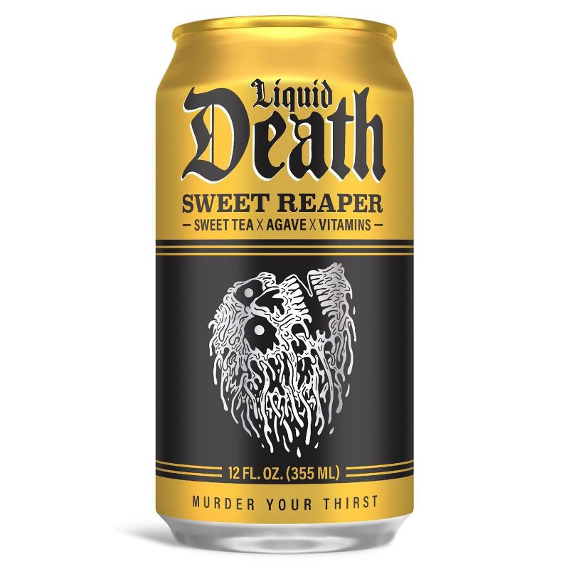 slide 2 of 8, Liquid Death Sweet Reaper Tea - 6pk/12 fl oz Cans, 6 ct; 12 fl oz