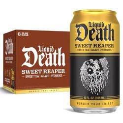 Liquid Death Sweet Reaper Tea - 6pk/12 fl oz Cans