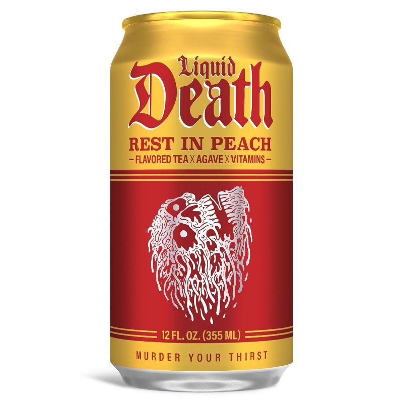 slide 2 of 8, Liquid Death Rest in Peach Tea - 6pk/12 fl oz Cans, 6 ct; 12 fl oz