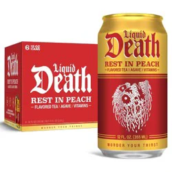 Liquid Death Rest in Peach Tea - 6pk/12 fl oz Cans