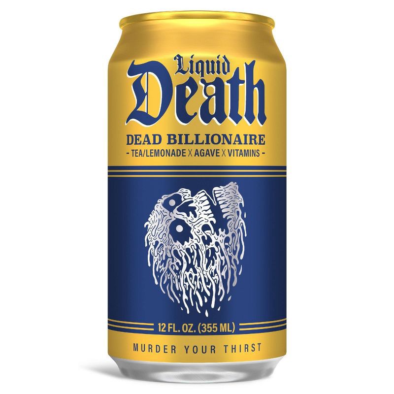 slide 2 of 8, Liquid Death Dead Billionaire Tea - 6pk/12 fl oz Cans, 6 ct; 12 fl oz