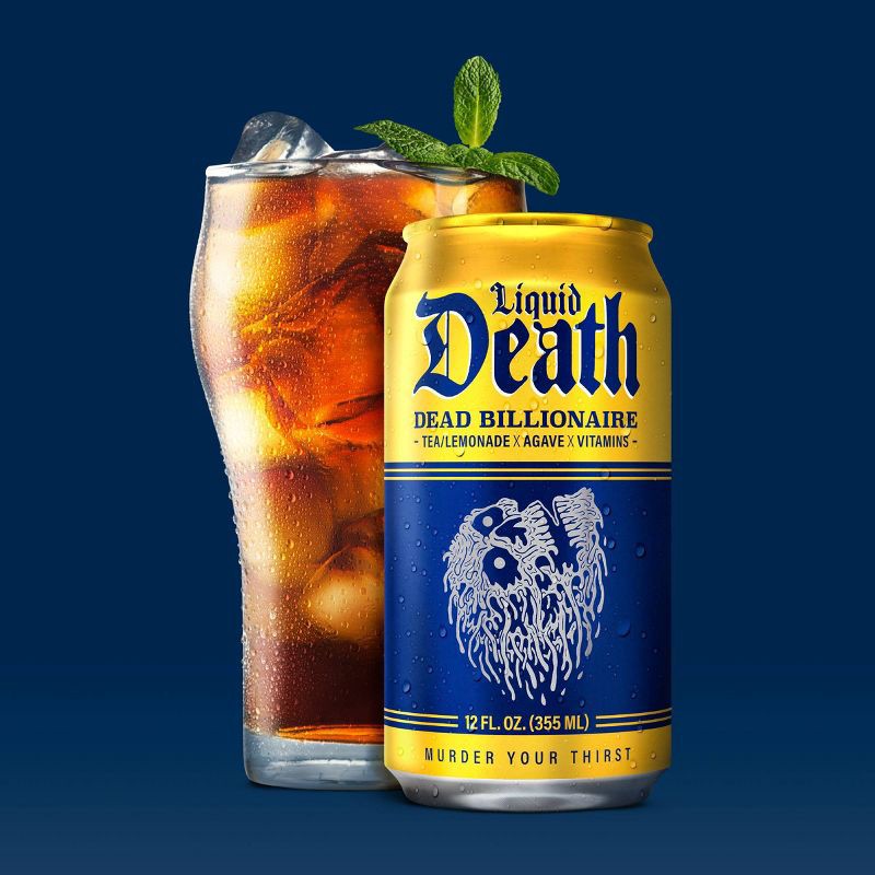 slide 7 of 8, Liquid Death Dead Billionaire Tea - 6pk/12 fl oz Cans, 6 ct; 12 fl oz