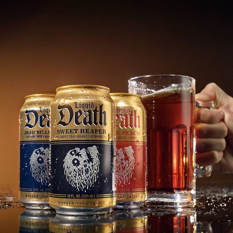 slide 8 of 8, Liquid Death Dead Billionaire Tea - 6pk/12 fl oz Cans, 6 ct; 12 fl oz