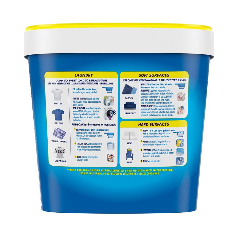 slide 2 of 10, OxiClean Versatile Stain Remover Powder - 5lbs, 5 lb