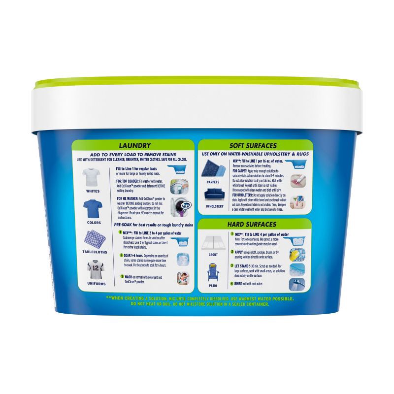slide 2 of 10, OxiClean Versatile Stain Remover Free Powder - 3lbs, 3 lb