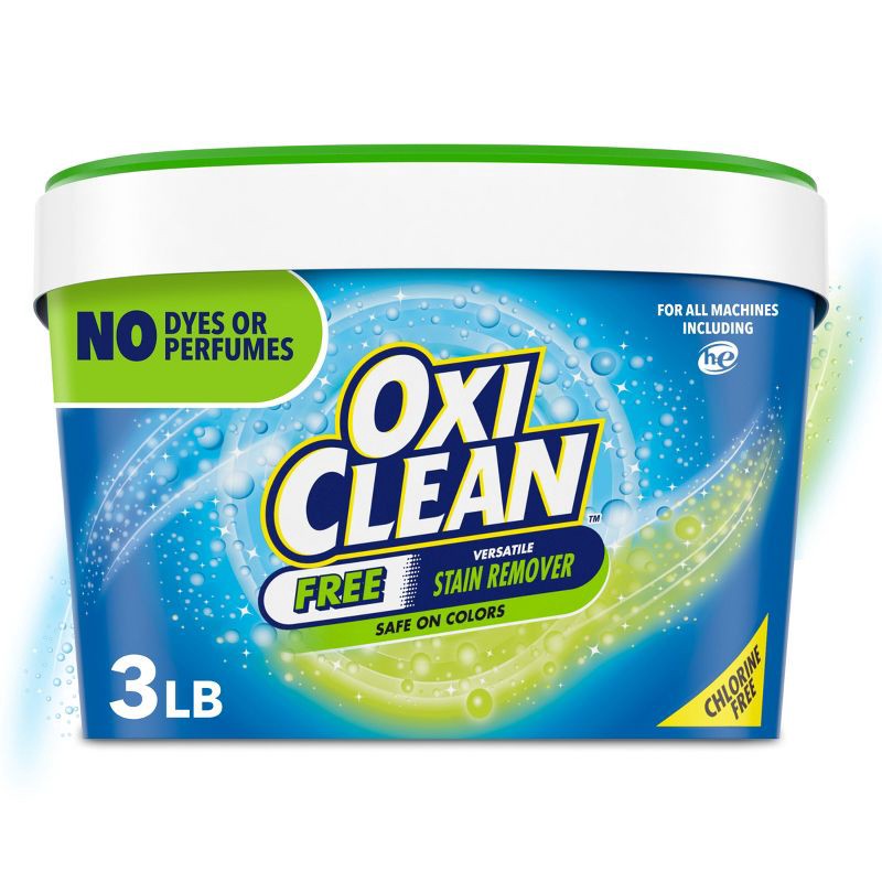 slide 1 of 10, OxiClean Versatile Stain Remover Free Powder - 3lbs, 3 lb