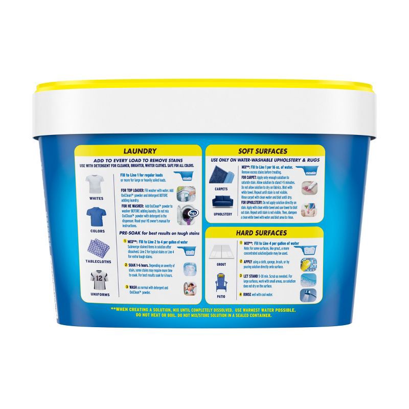 slide 2 of 10, OxiClean Versatile Stain Remover Powder - 3lbs, 3 lb