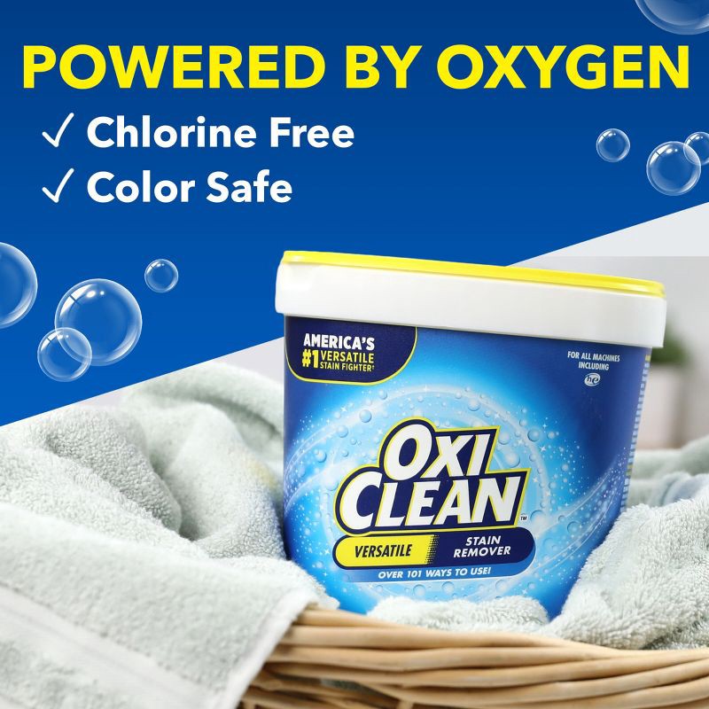 slide 9 of 10, OxiClean Versatile Stain Remover Powder - 3lbs, 3 lb