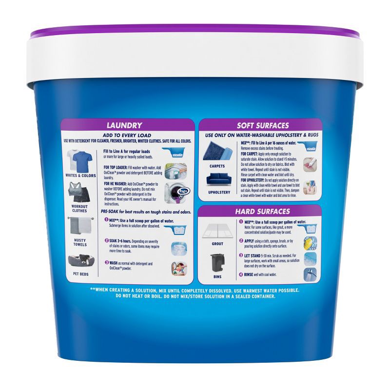 slide 2 of 10, OxiClean Odor Blasters Versatile Stain Remover Powder - 5lbs, 5 lb