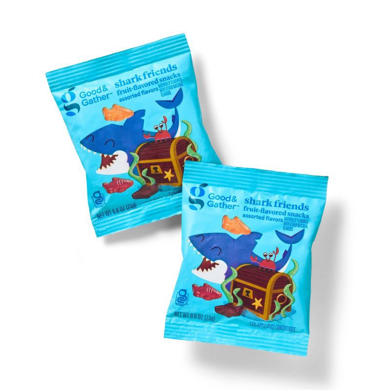 slide 3 of 5, Shark Friends Fruit Flavored Snacks - 17.6oz/22ct - Good & Gather™, 22 ct; 17.6 oz