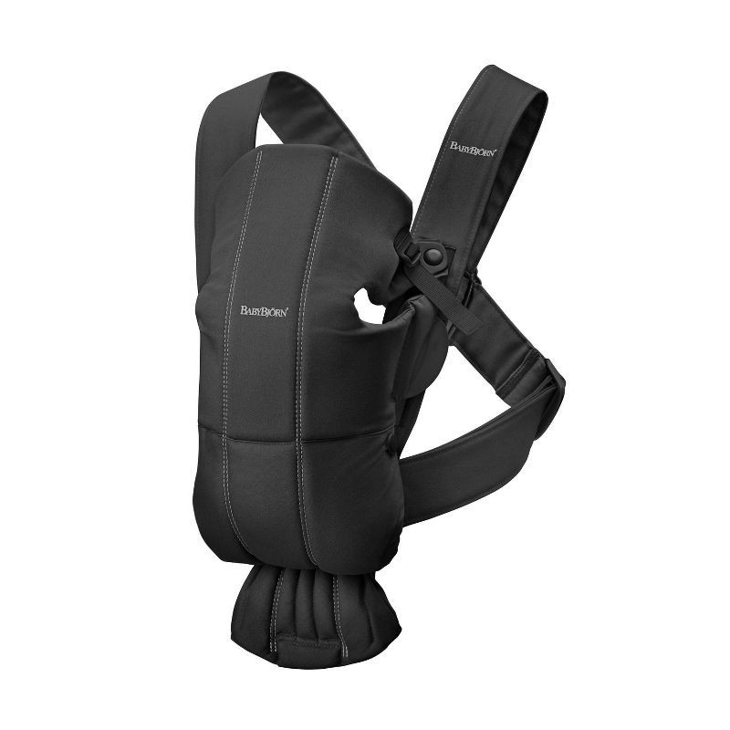 slide 1 of 7, BabyBjorn Baby Mini Carrier - Black, 1 ct