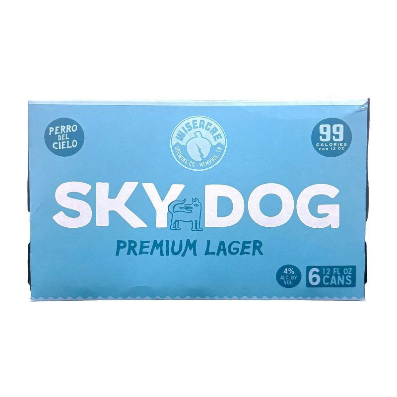 slide 1 of 4, Wiseacre Brewing Co. Wiseacre Sky Dog Premium Lager Beer - 6pk/12 fl oz Cans, 6 ct; 12 fl oz