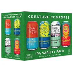 Creature Comforts Brewing Co. Creature Comforts IPA Variety Beer - 12pk/12 fl oz Cans