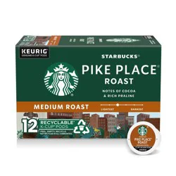 Starbucks Medium Roast Pike Keurig K-Cup Coffee Pods - 12ct