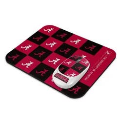 NCAA Alabama Crimson Tide Mouse and Mousepad Set: USB-A Connection, Wireless Technology