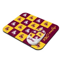 NCAA Arizona State Sun Devils Mouse and Mousepad Set: USB-A Wireless Technology, Home Use