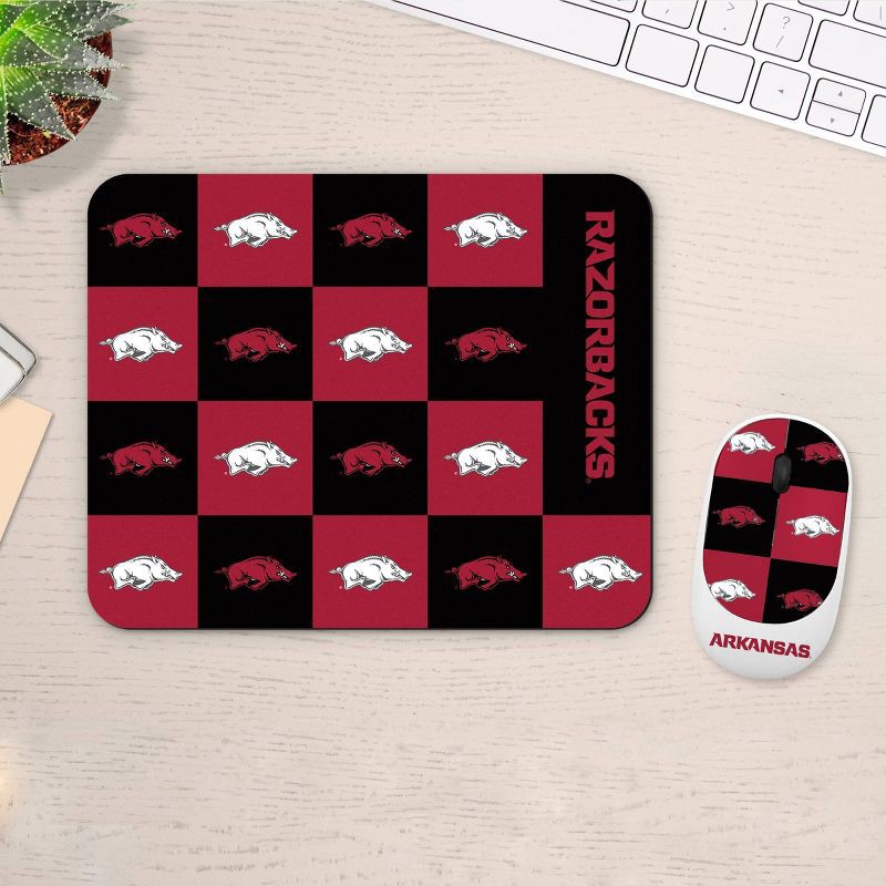 slide 2 of 3, NCAA Arkansas Razorbacks Mouse and Mousepad Set: USB-A Wireless Radio Frequency, 1 ct