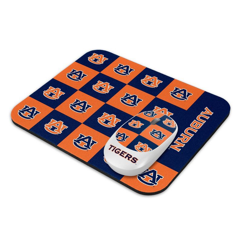 slide 1 of 3, NCAA Auburn Tigers Mouse and Mousepad Set: USB-A Wireless Radio Frequency, 1 ct