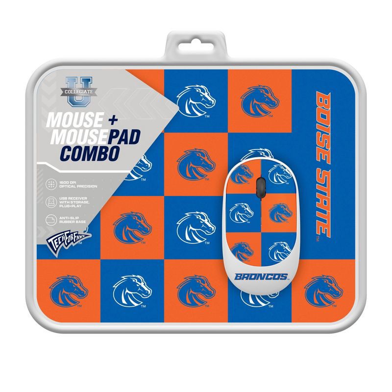 slide 3 of 3, NCAA Boise State Broncos Mouse and Mousepad Set: USB-A Wireless Technology, 1 ct
