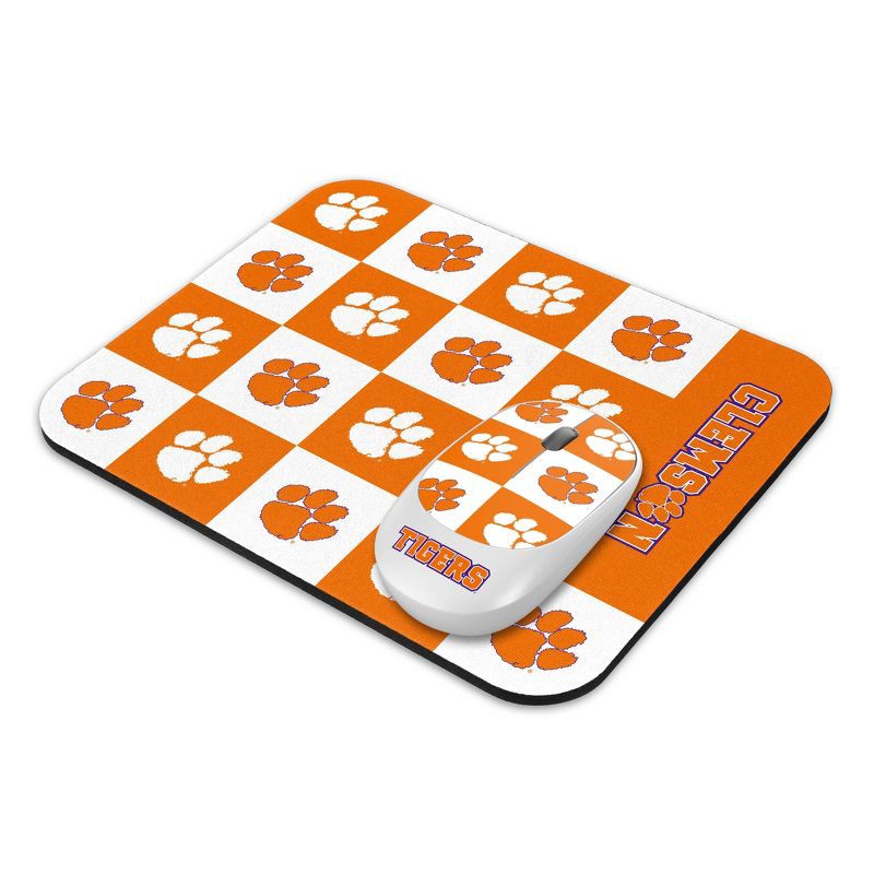 slide 1 of 3, NCAA Clemson Tigers Mouse and Mousepad Set: USB-A Wireless Technology, 1 ct