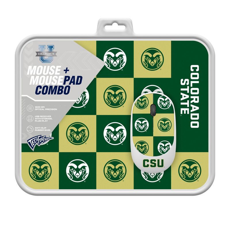 slide 3 of 3, NCAA Colorado State Rams Mouse and Mousepad Set, 1 ct