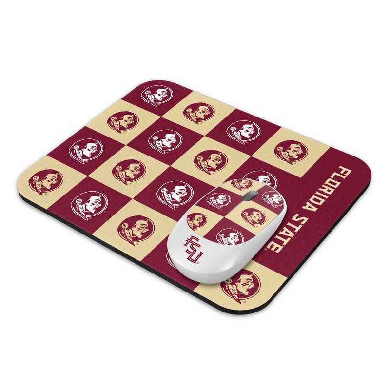slide 1 of 3, NCAA Florida State Seminoles Mouse and Mousepad Set: USB-A Wireless Radio Frequency, 1 ct