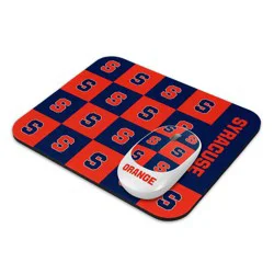 NCAA Syracuse Orange Mouse and Mousepad Set: USB-A Connection, Radio Frequency Wireless