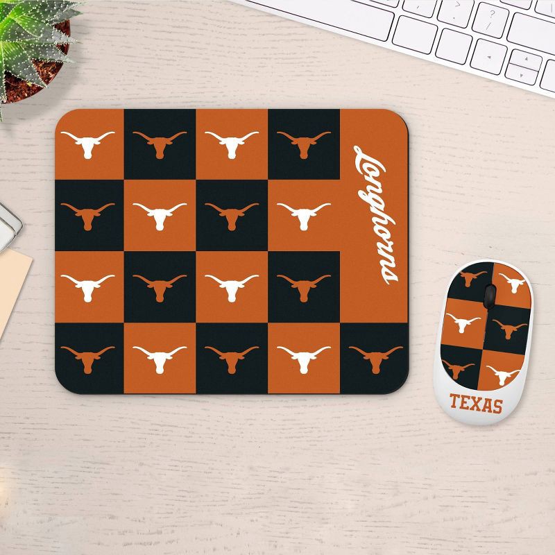 slide 2 of 3, NCAA Texas Longhorns Mouse and Mousepad Set, 1 ct