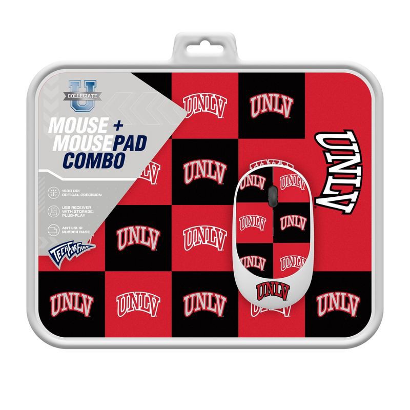 slide 3 of 3, NCAA UNLV Rebels Mouse and Mousepad Set: USB-A Wireless Technology, 1 ct