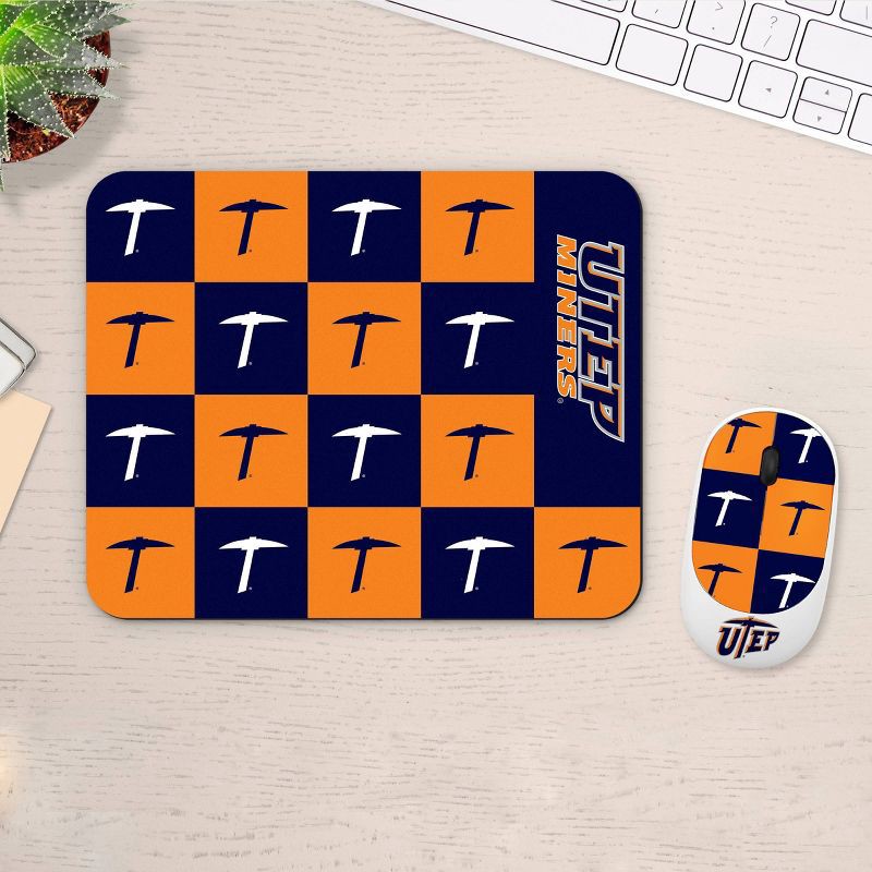 slide 2 of 3, NCAA UTEP Miners Mouse and Mousepad Set: USB-A, Radio Frequency, Home Use, 1 ct