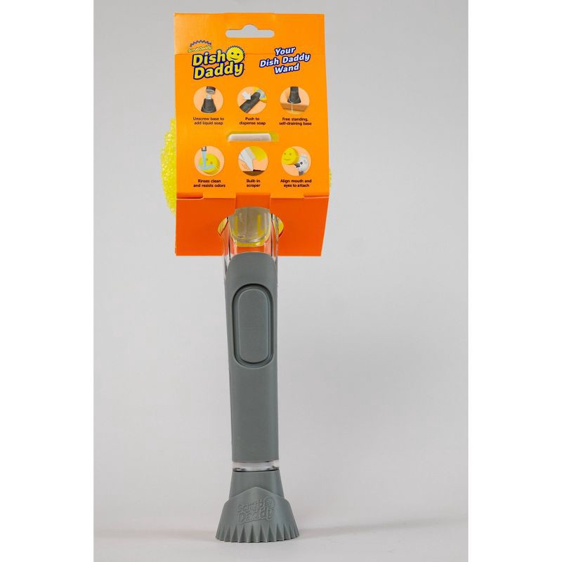 slide 2 of 9, Scrub Daddy Dish Daddy Converter Plate Dishwand with Sponge, 1 ct