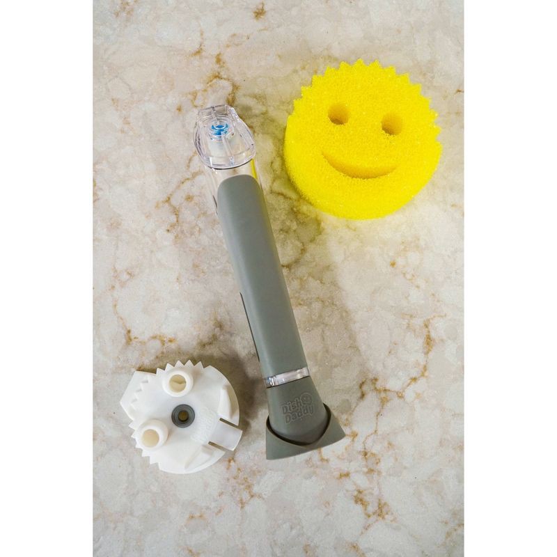 slide 5 of 9, Scrub Daddy Dish Daddy Converter Plate Dishwand with Sponge, 1 ct
