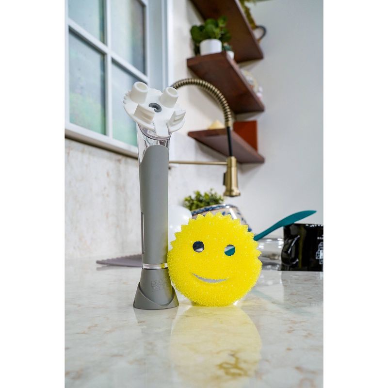 slide 7 of 9, Scrub Daddy Dish Daddy Converter Plate Dishwand with Sponge, 1 ct