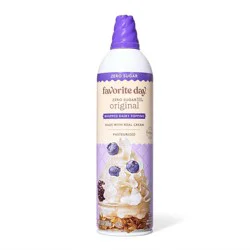 Zero Sugar Whipped Dairy Topping - 13oz - Favorite Day™