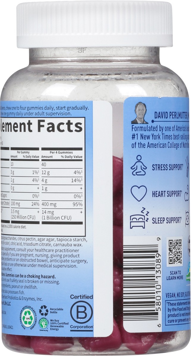 slide 9 of 9, Garden of Life Magnesium With Pre & Probiotics Gummies, 1 ct