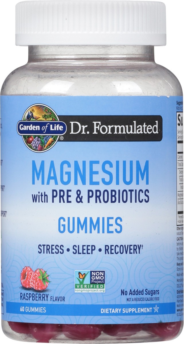 slide 5 of 9, Garden of Life Magnesium With Pre & Probiotics Gummies, 1 ct