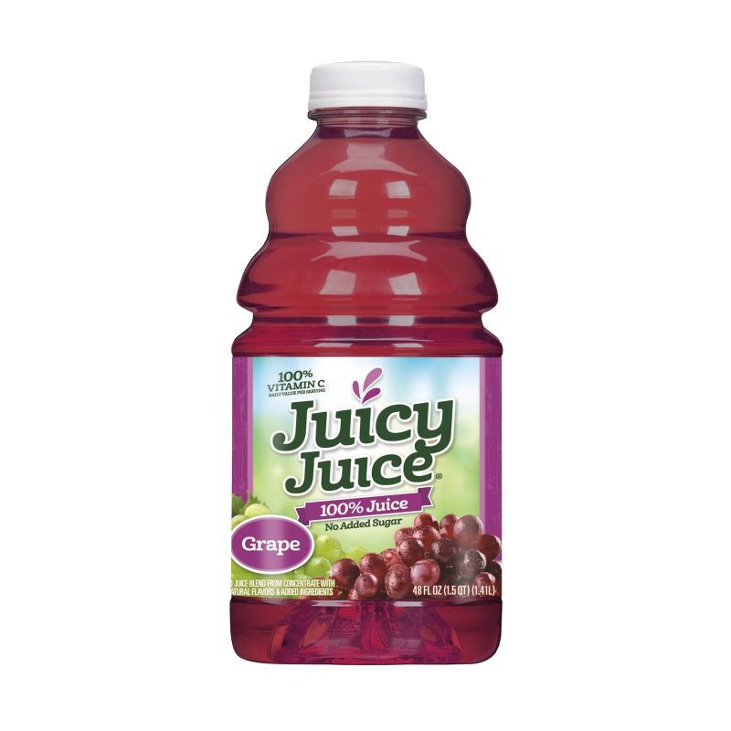 slide 2 of 4, Juicy Juice 100% Juice, Grape, 48 FL OZ Bottle, 48 oz