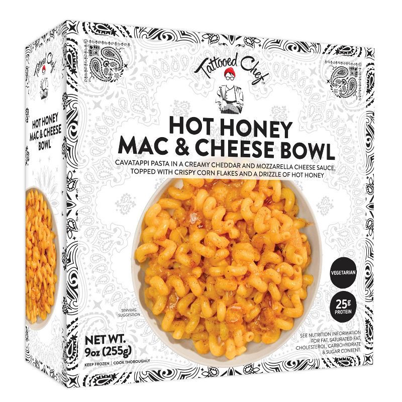 slide 3 of 5, Tattooed Chef Frozen Hot Honey Mac & Cheese Bowl - 9oz, 9 oz