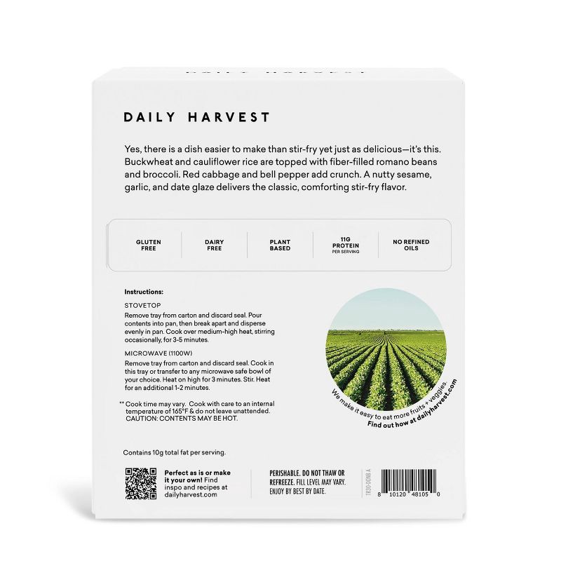 slide 2 of 3, Daily Harvest Gluten Free Frozen Broccoli and Buckwheat Stir-Fry Harvest Bowl - 10.6oz, 10.6 oz