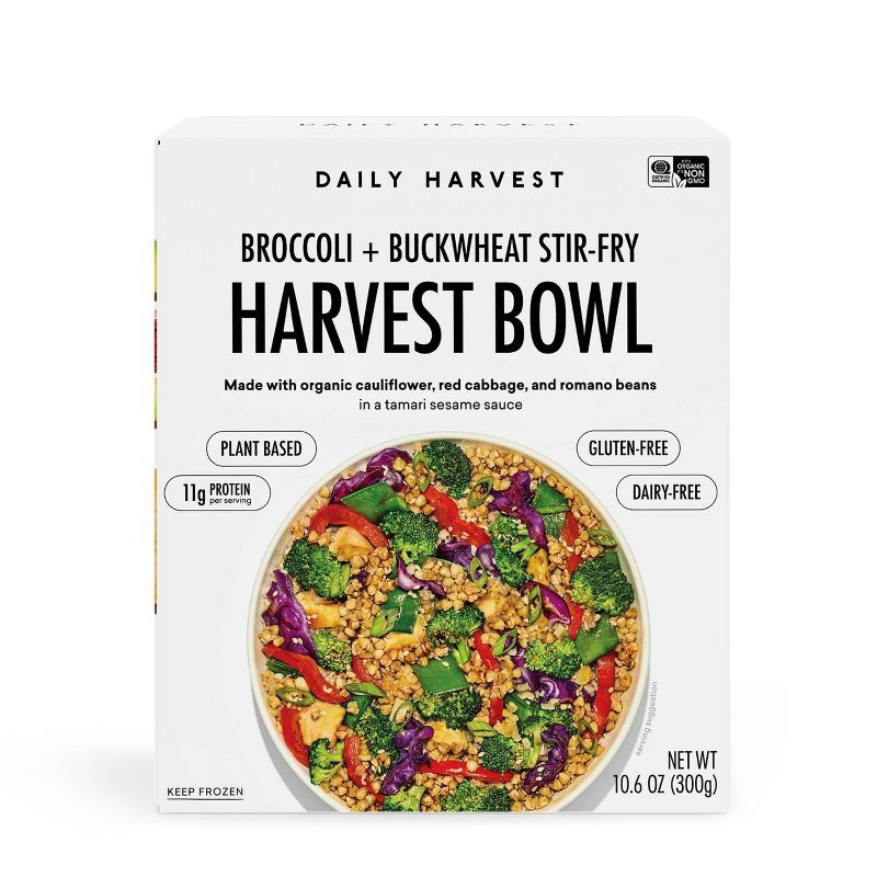 slide 1 of 3, Daily Harvest Gluten Free Frozen Broccoli and Buckwheat Stir-Fry Harvest Bowl - 10.6oz, 10.6 oz