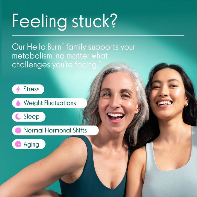 slide 6 of 8, Love Wellness Hello Burn Activate Visceral Fat Burner Vegan Dietary Supplements - 30ct, 30 ct