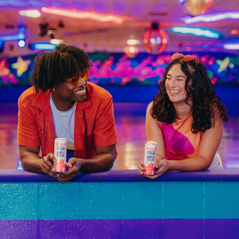 slide 5 of 5, BUBBL'R Peach Raspberry Dazzl'r Antioxidant Sparkling Water - 6pk/12 fl oz Cans, 6 ct; 12 fl oz