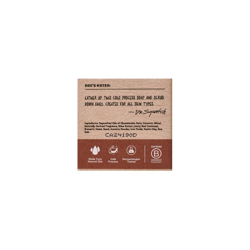 slide 2 of 3, DR. SQUATCH Men's All Natural Mini Bar Soap - Wood Barrel Bourbon - 2.3oz, 2.3 oz