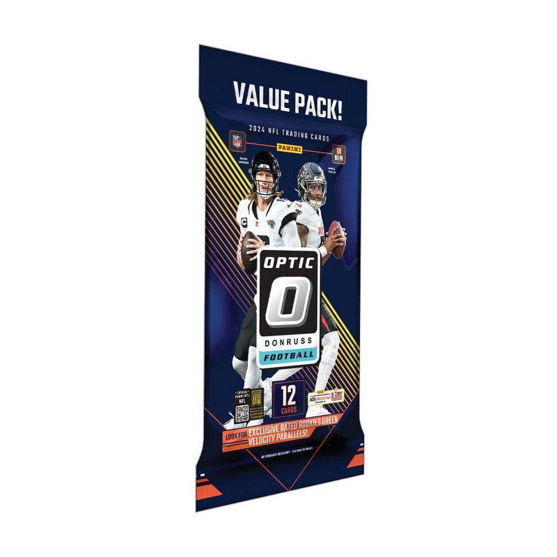 slide 3 of 3, 2024 Panini NFL Donruss Optic Football Trading Card Value Pack, 1 ct