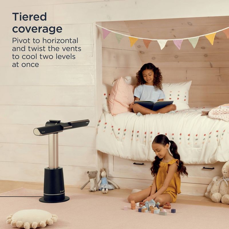 slide 3 of 13, Shark TurboBlade Ultra-Powerful Bladeless Tower Fan, High-Performance Cooling Upto 80ft TF202S, 80 ft